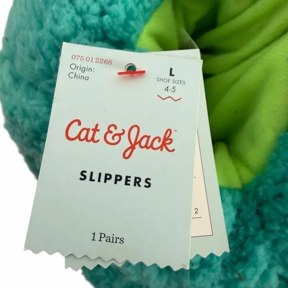 Cat & Jack Boys’ Slip On Slippers Blue Size Large 4-5 Target